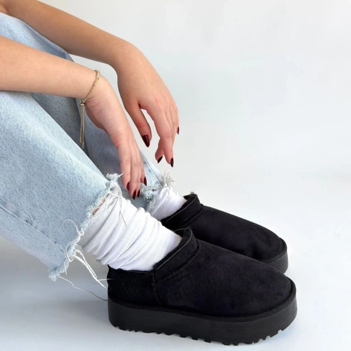 Mitay Siyah Süet Bot