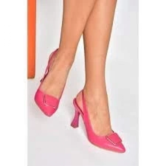Pıert Fuşya Cilt Topuklu Ayakkabı