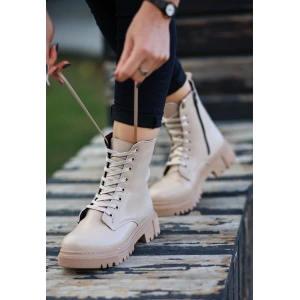 Bria  Nude Cilt Bağcıklı Bot