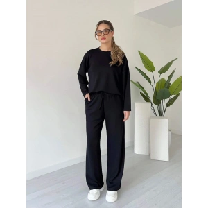 Kollu modal takım siyah