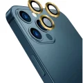 Iphone 12 Pro Max Uyumlu Toz Geçirmez Temperli Kamera Lens Koruyucu Gold