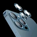 Iphone 13 Pro / 13 Pro Uyumlu  Max Toz Geçirmez Temperli Kamera Lens Koruyucu Açık Mavi