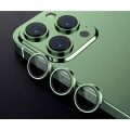 Iphone 13 Pro / 13 Pro Max Uyumlu Toz Geçirmez Temperli Kamera Lens Koruyucu Koyu Yeşil