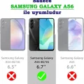 Samsung A56 Sert Şeffaf Kapak