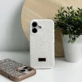 İphone 16 İle Uyumlu İnce Parlak Taşlı Premium Sw Telefon Kılıfı