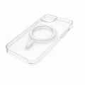 İphone 15 Pro Max ile Uyumlu Magsafe Özellikli Kristal Netlik Sararmaz PC Clear Case