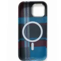 İphone 15 ile Uyumlu Magsafe Özellikli Karışık Desenli Renkli Carbon Premium Kılıf