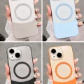 İPHONE 15 PLUS İLE UYUMLU 2 PARÇALI MAGSAFE ÖZELLİKLİ SOFT RENKLİ KONTRAST TELEFON KILIFI