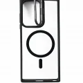 Samsung S23 Ultra Uyumlu Kılıf Klon Stantlı MagSafe Özellikli Telefon Kılıfı