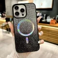 İphone 14 Pro Max Kılıf Diamont MagSafe Hologramlı Telefon Kılıfı
