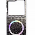 Samsung Z Flip 5 Kılıf Diamont MagSafe Hologramlı Telefon Kılıfı