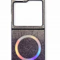 Samsung Z Flip 5 Kılıf Diamont MagSafe Hologramlı Telefon Kılıfı