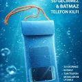 Tüm Telefon Modelleri ile Uyumlu Kilitli Su Geçirmez Batmaz Telefon Kılıfı