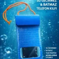 Tüm Telefon Modelleri ile Uyumlu Kilitli Su Geçirmez Batmaz Telefon Kılıfı