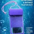 Tüm Telefon Modelleri ile Uyumlu Kilitli Su Geçirmez Batmaz Telefon Kılıfı