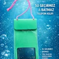 Tüm Telefon Modelleri ile Uyumlu Kilitli Su Geçirmez Batmaz Telefon Kılıfı