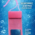 Tüm Telefon Modelleri ile Uyumlu Kilitli Su Geçirmez Batmaz Telefon Kılıfı