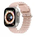 Apple Watch 6/7/8/9/10/11/SE/SE/SE3/ultra 38 40 41 S10/11 42mm İp Detay Dalga Tasarım Silikon Kordon Ocean Kordon
