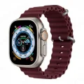 Apple Watch 6/7/8/9/10/11/SE/SE/SE3/ultra 38 40 41 S10/11 42mm İp Detay Dalga Tasarım Silikon Kordon Ocean Kordon