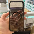 iPhone 17Pro Max-18 Pro Max Uyumlu Star Simli Standlı Magsafe Kılıf