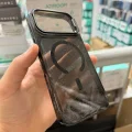iPhone 17Pro Max-18 Pro Max Uyumlu Star Simli Standlı Magsafe Kılıf
