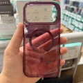 iPhone 17Pro Max-18 Pro Max Uyumlu Star Simli Standlı Magsafe Kılıf