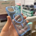 iPhone 13-14 Uyumlu Star Simli Standlı Magsafe Kılıf