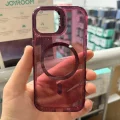 iPhone 13-14 Uyumlu Star Simli Standlı Magsafe Kılıf