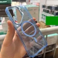 Samsung A57 Uyumlu Star Simli Standlı Magsafe Kılıf