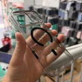İphone 17 Pro ile Uyumlu Magsafe Özellikli Hybrid Animasyonlu Altı Kapalı Akıllı Tuşlu Sararmaz Kılıf