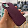 iPhone 17 Magsafe Uyumlu Mikrovoven Dokuma Kılıf