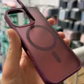 iPhone 17 Aras Standlı Mat Buzlu Magsafe Kılıf
