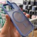 iPhone 13 Aras Standlı Mat Buzlu Magsafe Kılıf