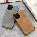 İphone 11 Köşe Korumalı Antik Deri Telefon Kılıfı
