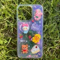 İphone 11 Uyumlu Sulu Simli Karakterli Telefon Kılıfı