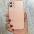 iPhone 12 Pro Mat Elektro Cam Kamera Korumalı Kılıf