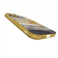 İphone 13 Pro Max Marble Parlak Mermer Desenli Cam Telefon Kılıfı