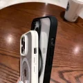 İphone 14 Magsafe Uyumlu Mat Çerçeveli Telefon Kılıfı