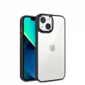 İphone 14 Metal Kamera Çerçeveli Kenarları Renkli Kılıf