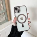 İphone 14 Plus Magsafe Uyumlu Parlak Lazer Telefon Kılıfı