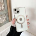 İphone 14 Plus Magsafe Uyumlu Parlak Lazer Telefon Kılıfı