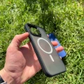 İphone 14 Pro Max Magsafe Mat Krom Telefon Kılıfı