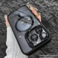iPhone 14 Pro Max Uyumlu Kılıf Klon Stantlı + Lens Korumalı MagSafe Telefon Kılıfı
