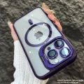 iPhone 14 Pro Max Uyumlu Kılıf Klon Stantlı + Lens Korumalı MagSafe Telefon Kılıfı