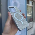 İphone 15 Kılıf Diamont MagSafe Hologramlı Telefon Kılıfı