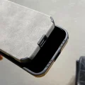 İphone 15 Plus İle Uyumlu Premium Suni Suet Kamera Korumalı Kılıf