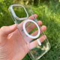 İphone 15 Pro Hybrid Magsafe Animasyonlu Sararmaz Kılıf