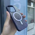 İphone 15 Pro Kılıf Diamont MagSafe Hologramlı Telefon Kılıfı