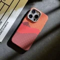 iPhone 15 Pro MagSafe Uyumlu Kılıf Carbon Desenli Premium Telefon Kılıfı