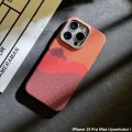 iPhone 15 Pro Max MagSafe Uyumlu Kılıf Carbon Desenli Premium Telefon Kılıfı